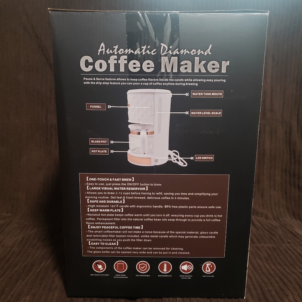 Coffee Maker, 12 cups, Automatic Diamond - Picture 2 of 3